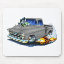 1957 Chevy Pickup Grey Mousepads