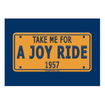 1957 Joy Ride Car Business Card