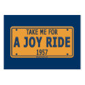 1957 Joy Ride Car Business Card