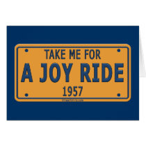 1957 Joy Ride Car Greeting Cards
