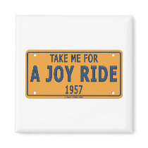 1957 Joy Ride Car Refrigerator Magnets