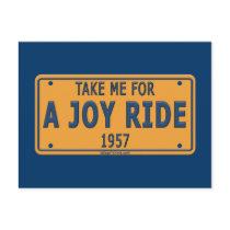1957 Joy Ride Car Postcard