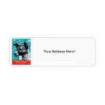 1957 Laika the Space Dog Custom Return Address Label