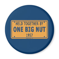 1957 One Big Car Nut Fridge Magnet