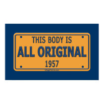 1957 Original Car Body Poster