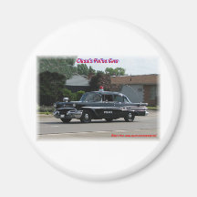1957 Pontiac Laurentian Police Car Fridge Magnets