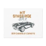 1958 Chevrolet Corvette Postcards