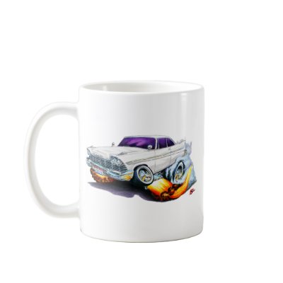 1958 Plymouth Fury White Car