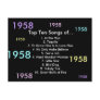 1958 Songs Post Card