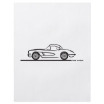1959 1960 Chevrolet Corvette Hardtop Flyer Design