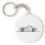 1959 1960 Chevrolet Corvette Hardtop Keychain