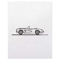 1959 1960 Chevrolet Corvette Letterhead Template