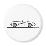 1959 1960 Chevrolet Corvette Fridge Magnet
