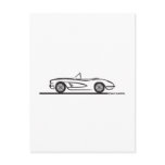 1959 1960 Chevrolet Corvette Postcard