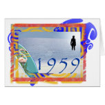 1959 beach greeting cards