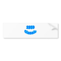 1959 Classic Blue Bumper Sticker