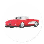1959 Corvette Round Stickers
