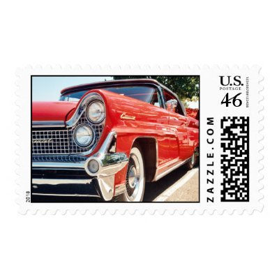 Lincoln Continental Convertible. 1959 Lincoln Continental Convertible Stamp by rjvstudios