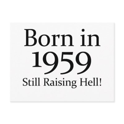 1959 POST CARD by 50thbirthdaygifts