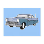 1959 retro bue postcard