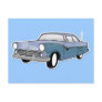 1959 retro bue postcard