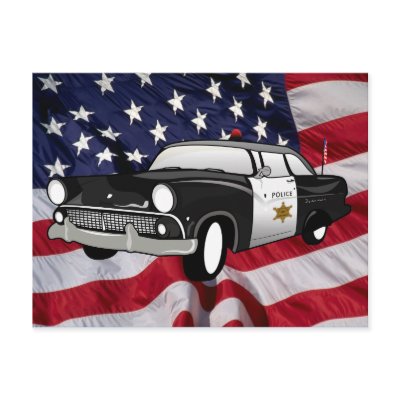1959 retro state Police Post Cards by bartonleclaydesign