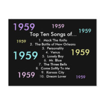 1959 Songs Postcard