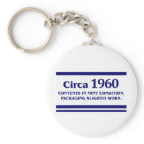 1960, 50th Birthday Keychains
