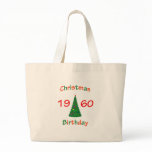 1960 Christmas Birthday Tote Bag