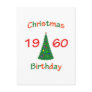 1960 Christmas Birthday Post Card
