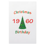 1960 Christmas Birthday Personalized Stationery