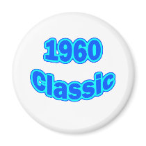 1960 Classic Blue Refrigerator Magnet