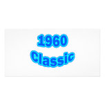 1960 Classic Blue Personalized Photo Card