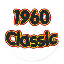 1960 Classic Round Sticker