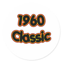 1960 Classic Round Sticker