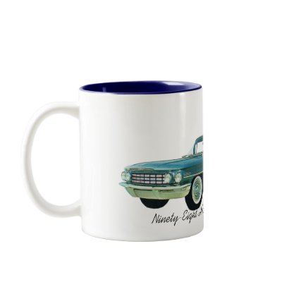 1960 Oldsmobile Ninety Eight Holiday Sport Sedan Mugs by toolbox007