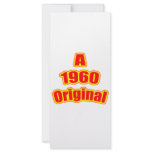 1960 Original Red Custom Rack Card