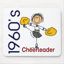 1960’s Cheerleader Stick Figure mousepads