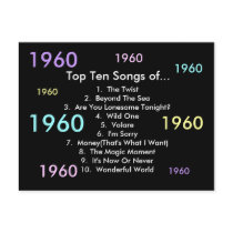 1960 Songs postcards by archemedes 1960 Songs postcards