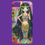 1960s, 1970s Psychedelic Hippie Mermaid Girl casemate cases