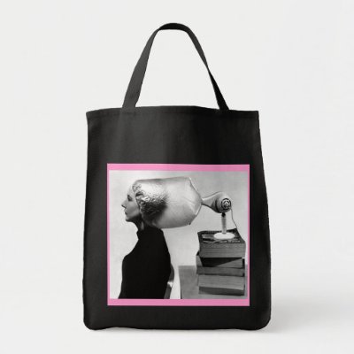 1960s Beehive Hairdo Black Tote Bag by Regella. SETTING IT: Step1: Shampoo and towel dry your hair as usual. Apply setting lotion, if setting your hair in