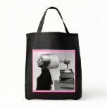 1960s Beehive Hairdo Black Tote Bag