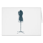 1960s Fashion Retro quirky dress form Card
