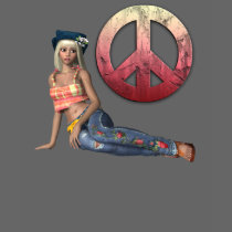 1960s Hippie Peace Sign t-shirts