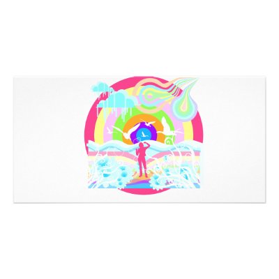 1960's Hippy Style Art Photo Cards by Mustang_Lady