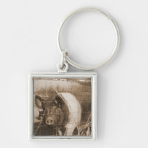 1960s Pig Key Chain