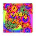 1960's Rock Psychedelic Flower Power Poster posters by oldrockerdude 1960's Rock Psychedelic Flower Power Poster posters