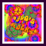 1960's Rock Psychedelic Flower Power Poster