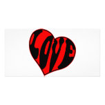 1960's Style Love Heart Picture Card