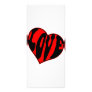 1960's Style Love Heart Rack Card Design